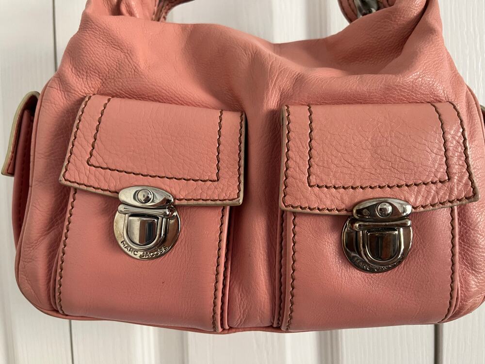 Marc Jacobs Pink Leather Multi-Pocket Blake Hobo Bag –Italy, Dustbag Excellent